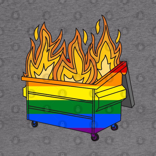 Pride Dumpster Fire by PorcelainRose